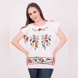 Mexican Handmade Embroidered Blouse Cuernavaca